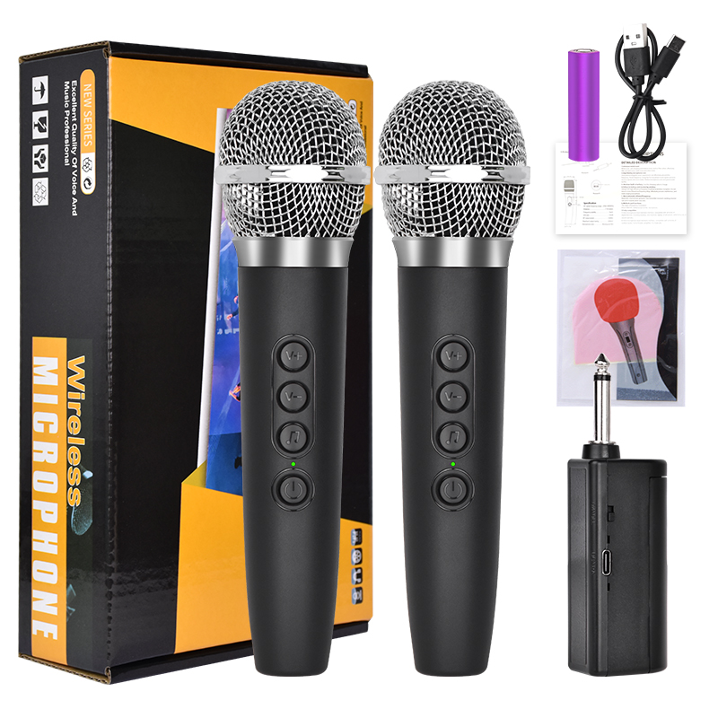 WX48 Rechargeable Wireless Dual Microphones