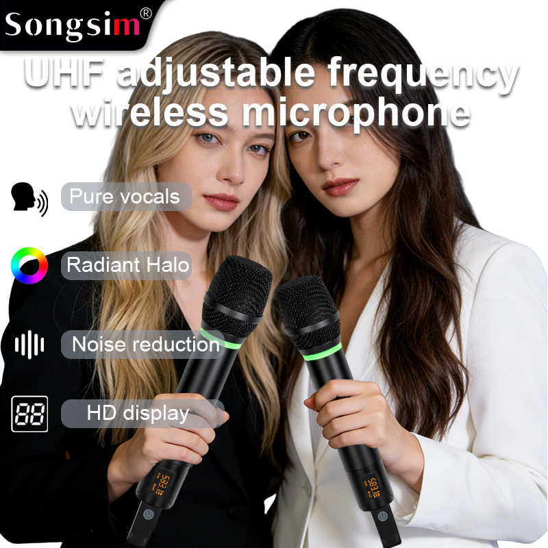 The WX20 handheld wireless microphone system features professional-grade UHF adjustable frequencies and ultra-long-range reception with a strong, stable signal. It boasts a high-quality, durable metal housing and supports both 6.35mm and 3.5mm connections