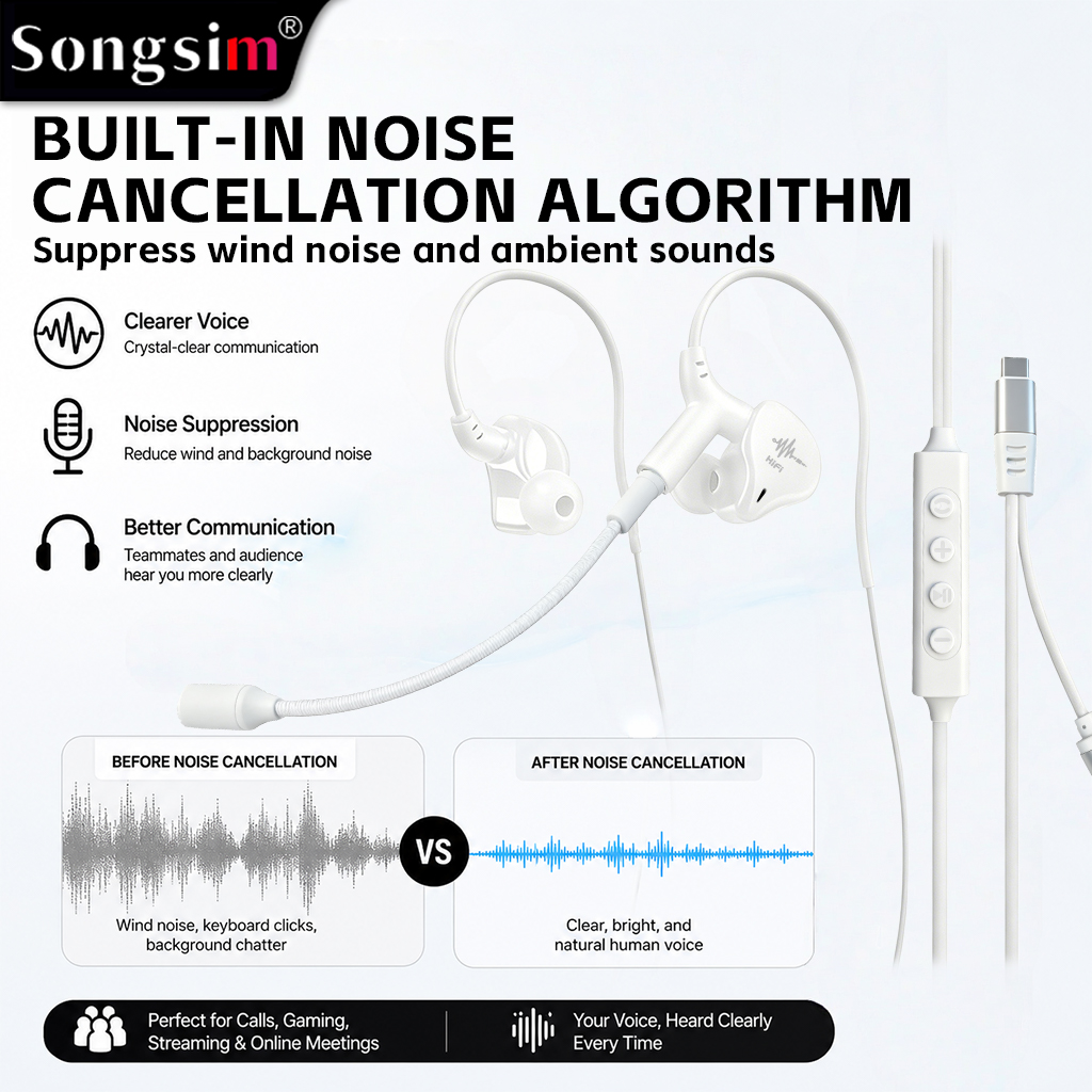 K8 Multifunctional Gaming Headset: Features professional 6D surround sound, detachable microphone, and multifunction controls. Supports scenario-based audio modes and reverb adjustment. Equipped with an intelligent noise-canceling microphone and designed 