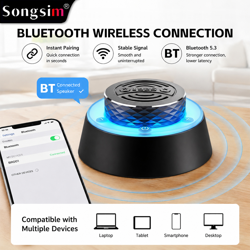 BR001 Portable Wireless Bluetooth Speaker – supports pairing two units together; features high-definition, high-volume sound and stable long-range connectivity; IP67 waterproof rating; suitable for various settings including bedrooms, bathrooms, outdoors,