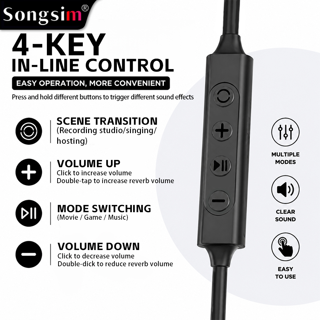 K8 Multifunctional Gaming Headset: Features professional 6D surround sound, detachable microphone, and multifunction controls. Supports scenario-based audio modes and reverb adjustment. Equipped with an intelligent noise-canceling microphone and designed 