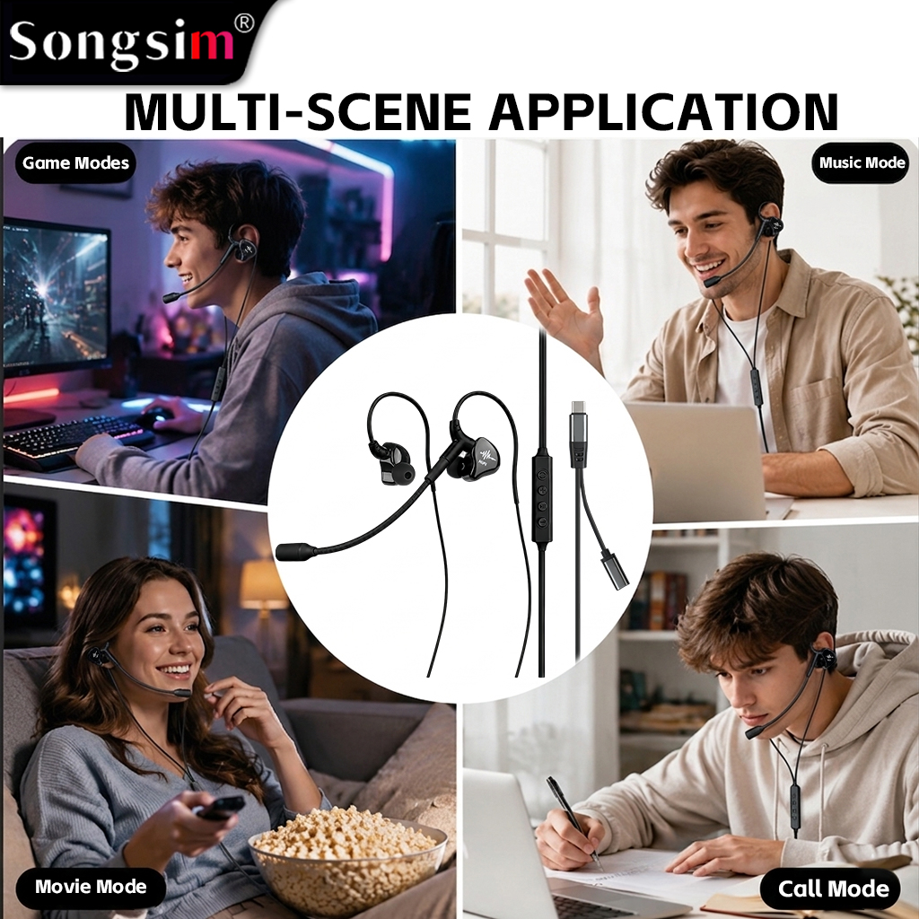 K8 Multifunctional Gaming Headset: Features professional 6D surround sound, detachable microphone, and multifunction controls. Supports scenario-based audio modes and reverb adjustment. Equipped with an intelligent noise-canceling microphone and designed 