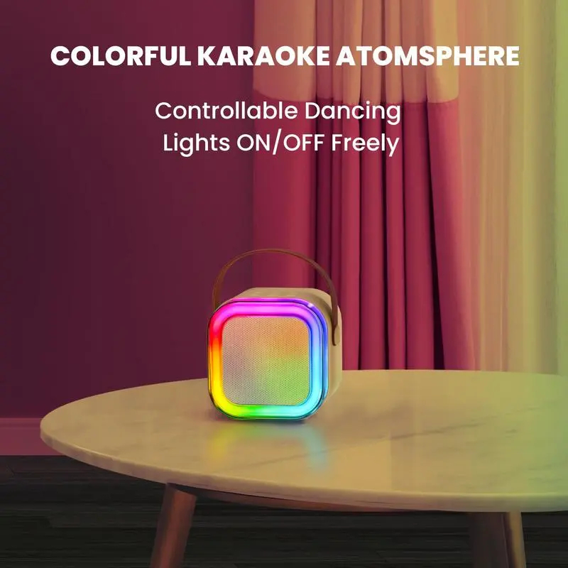 Kinglucky K12 Mini Karaoke Machine, mini karaoke machine with wireless microphones, best portable karaoke machine