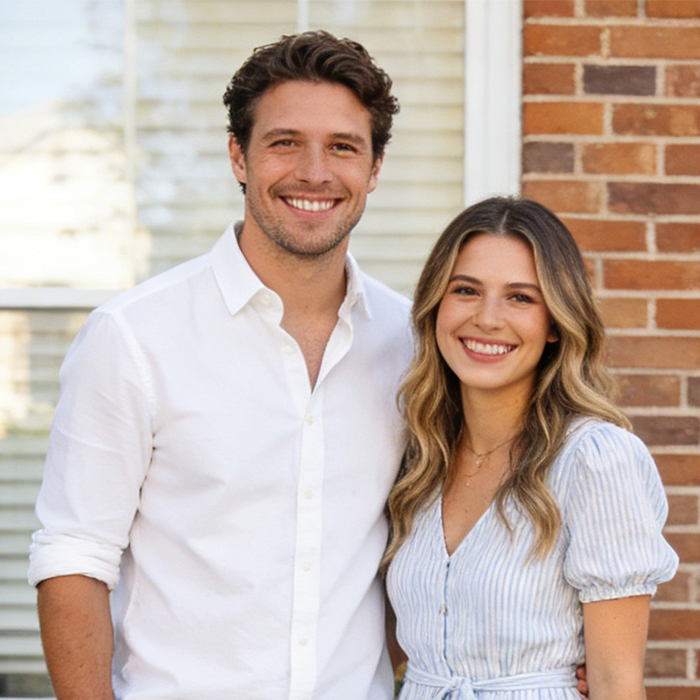 Personalized Wooden Cartoon Style Photo Keychain Customized Date Gift for Couple