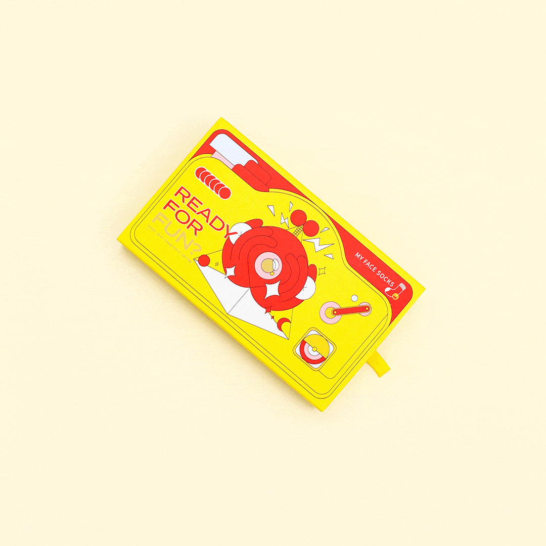 Surprise Gift Box - Yellow-FaceSocksUSA