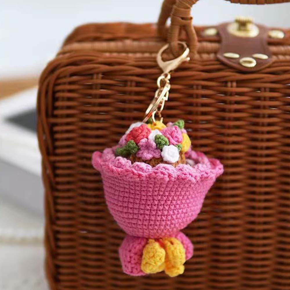 Crochet Doll Crossdressing Bride Flips Wedding Dress Bouquet	 - FaceSocksUSA