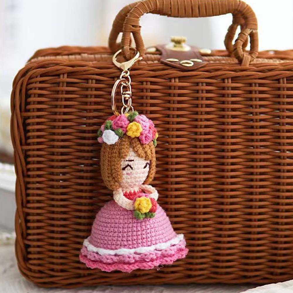 Crochet Doll Crossdressing Bride Flips Wedding Dress Bouquet	 - FaceSocksUSA