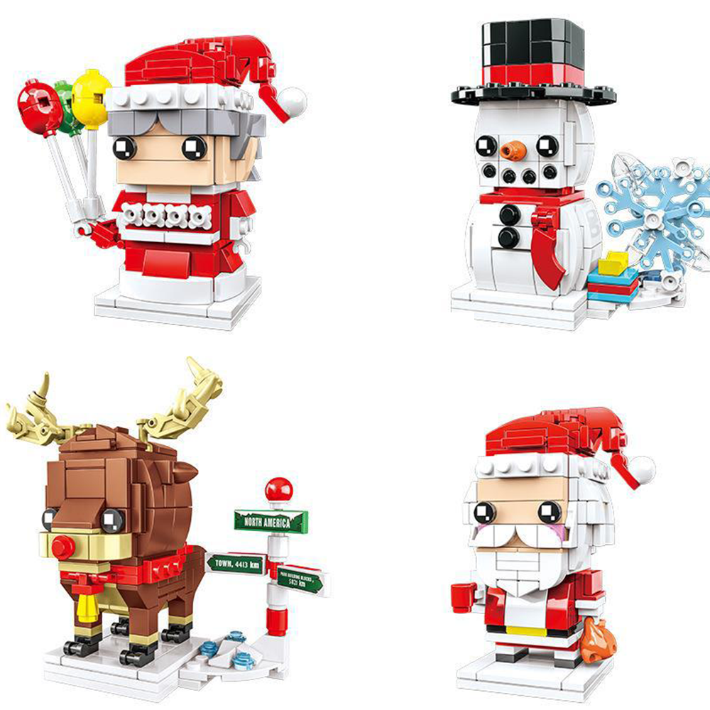 Mrs.Claus Small Particle BrickHeadz Puzzle Building Block Toy Christmas Gifts - FaceSocksUsa