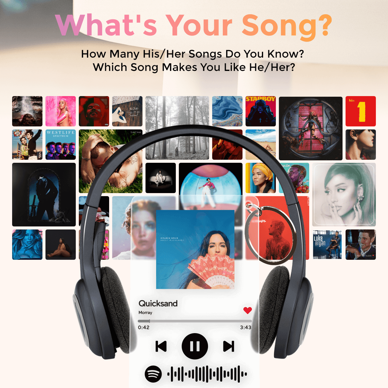 Spotify Glass Custom Photo Scannable Music Plaque Best Gift for Yourself - FaceSocksUSA