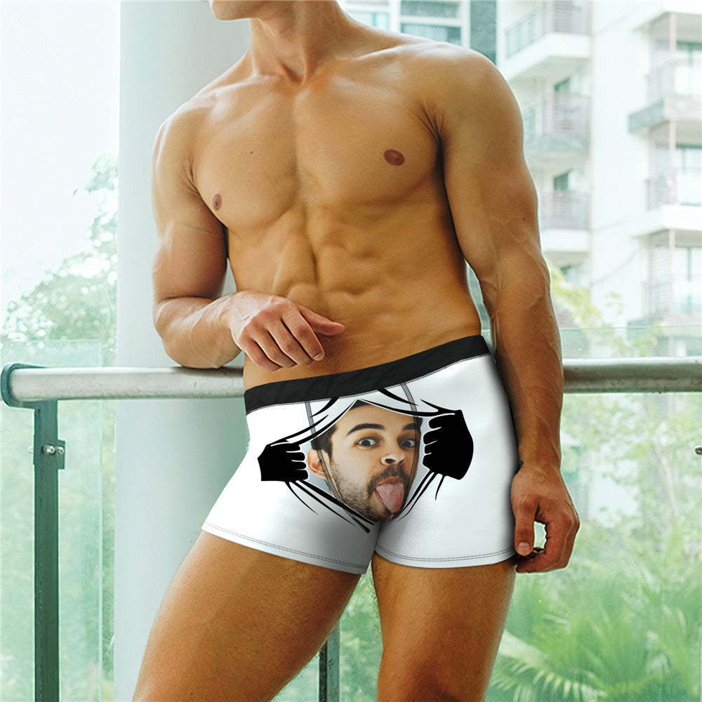 Men's Face On Tearing Boxer Shorts For Men