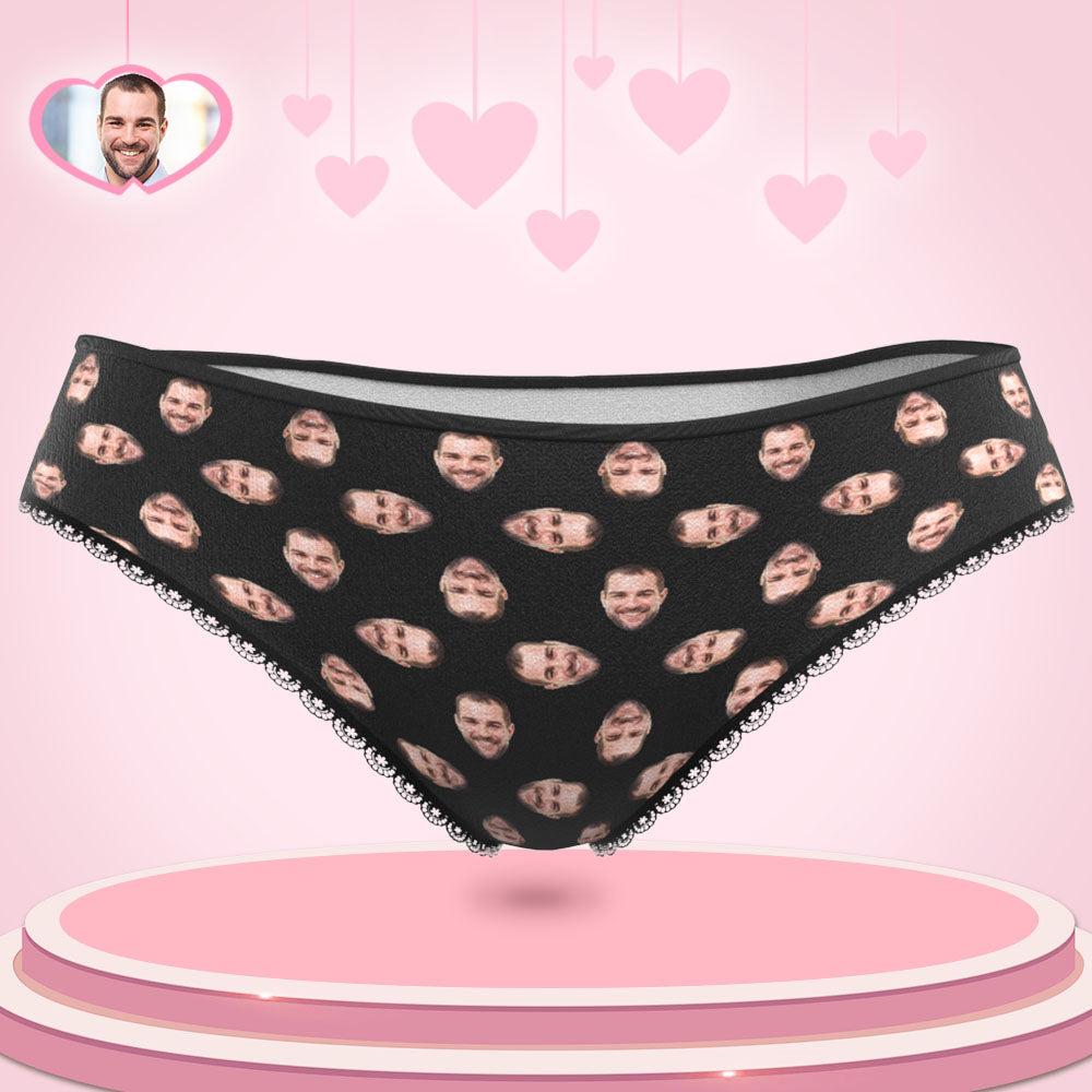 Custom Multi Face Women's Panties Personalized Photo Lingerie Gifts For Her