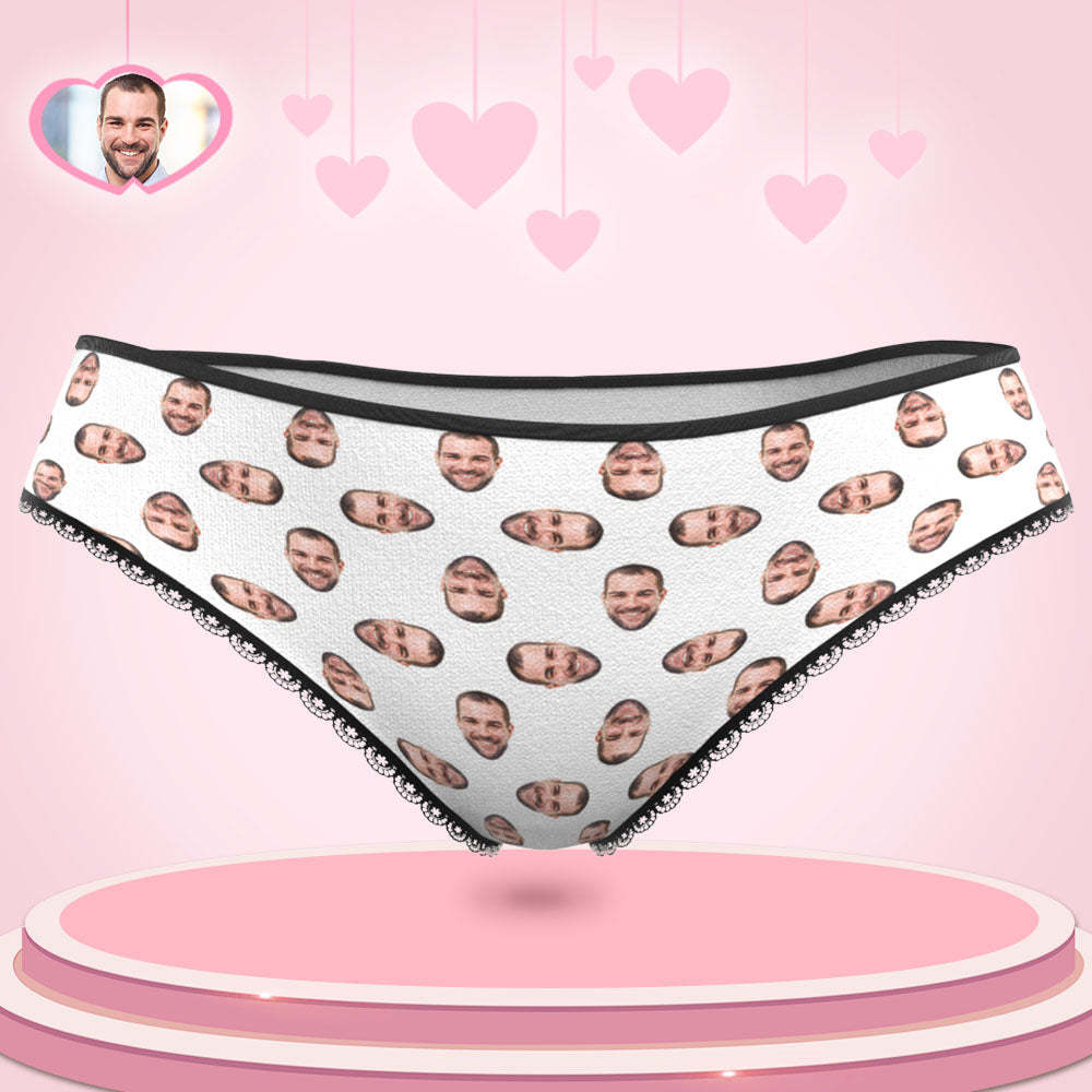 Custom Multi Face Women's Panties Personalized Photo Lingerie Gifts For Her - FaceSocksUSA