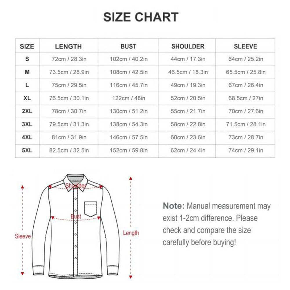 Custom Photo and Text Long Sleeve Shirts Personalized Photo Gift Men's Vintage Personality Lightning Shirts