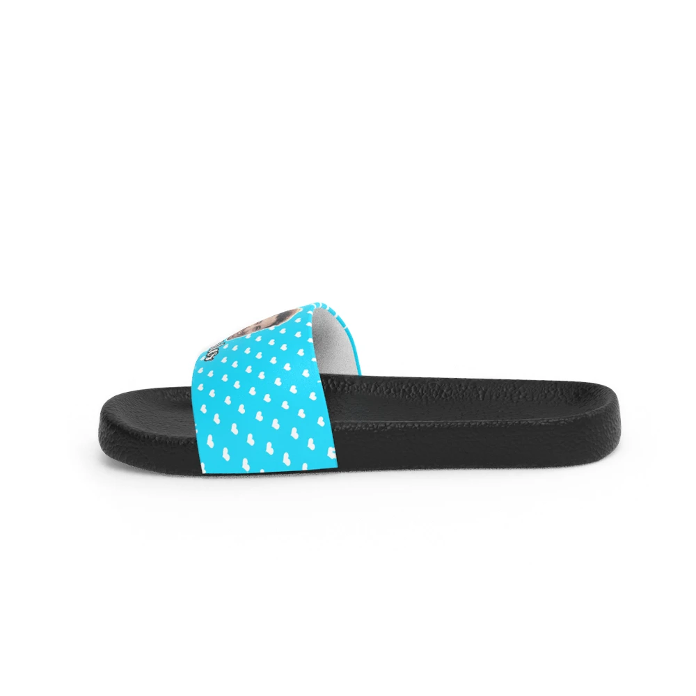 Custom Photo And Text Men's Slide Sandal-FaceSocksUSA