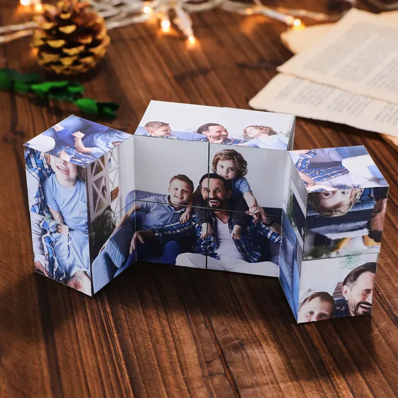 Diy Infinity Photo Cube Custom Folding Photo Cube Personalized Rubics