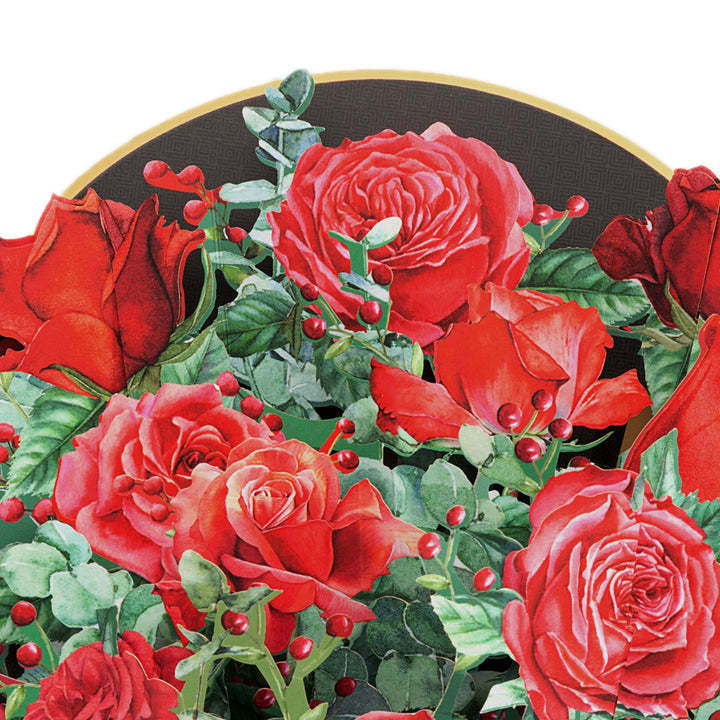 Black Rose Flower Bouquet for Anniversary Grandparents' Day Card Mother's Day - FaceSocksUSA
