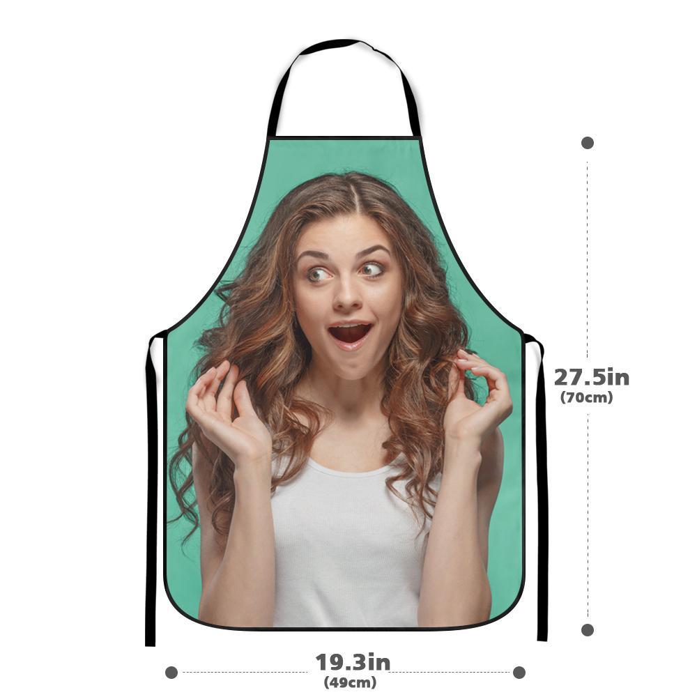 Custom Photo Face Apron Funny Kitchen Personalized Chef Gift-FaceSocksUSA