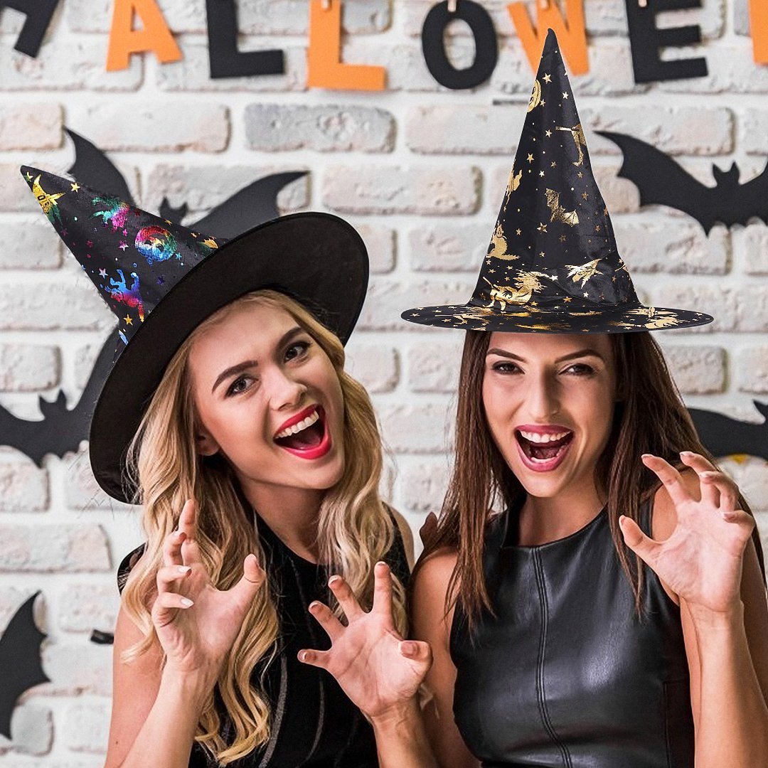 Halloween Wizard Hat Ghost Festival Dress Up Gift - Spider Web - FaceSocksUSA