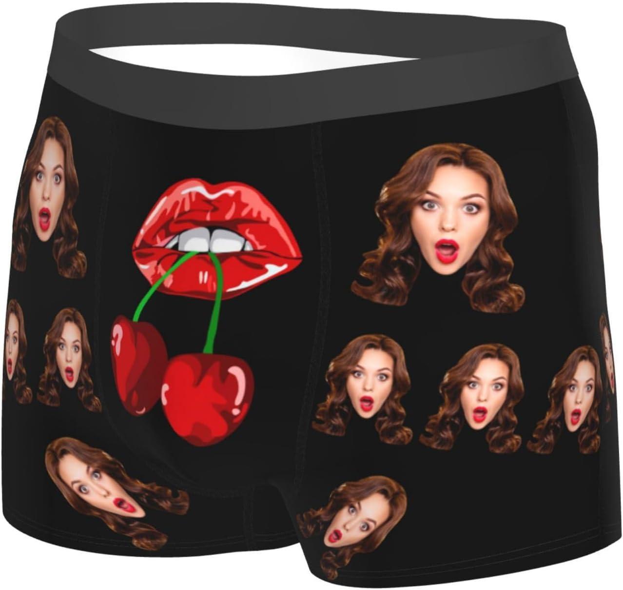 Personalized Face Boxers Briefs Custom Underwear Custom Wife Face Printed Photo Boxer Underwear - FaceSocksUSA