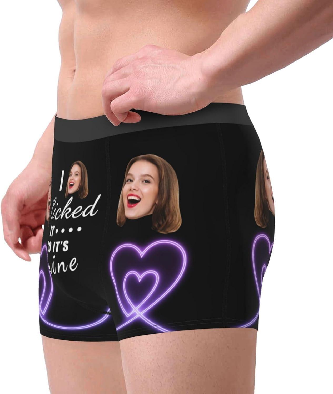 Personalized Face Boxers Briefs Custom Underwear Custom Wife Face Printed Photo Boxer Underwear - FaceSocksUSA