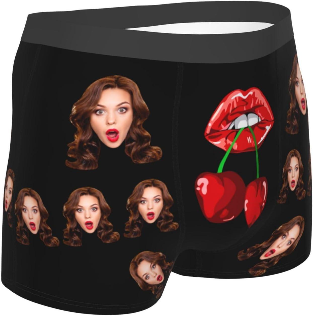 Personalized Face Boxers Briefs Custom Underwear Custom Wife Face Printed Photo Boxer Underwear - FaceSocksUSA