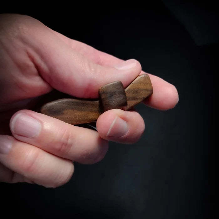 Wooden Cross My Heart Encouragement Gift Fingertip Stress Relief Toy 2pcs - FaceSocksUSA