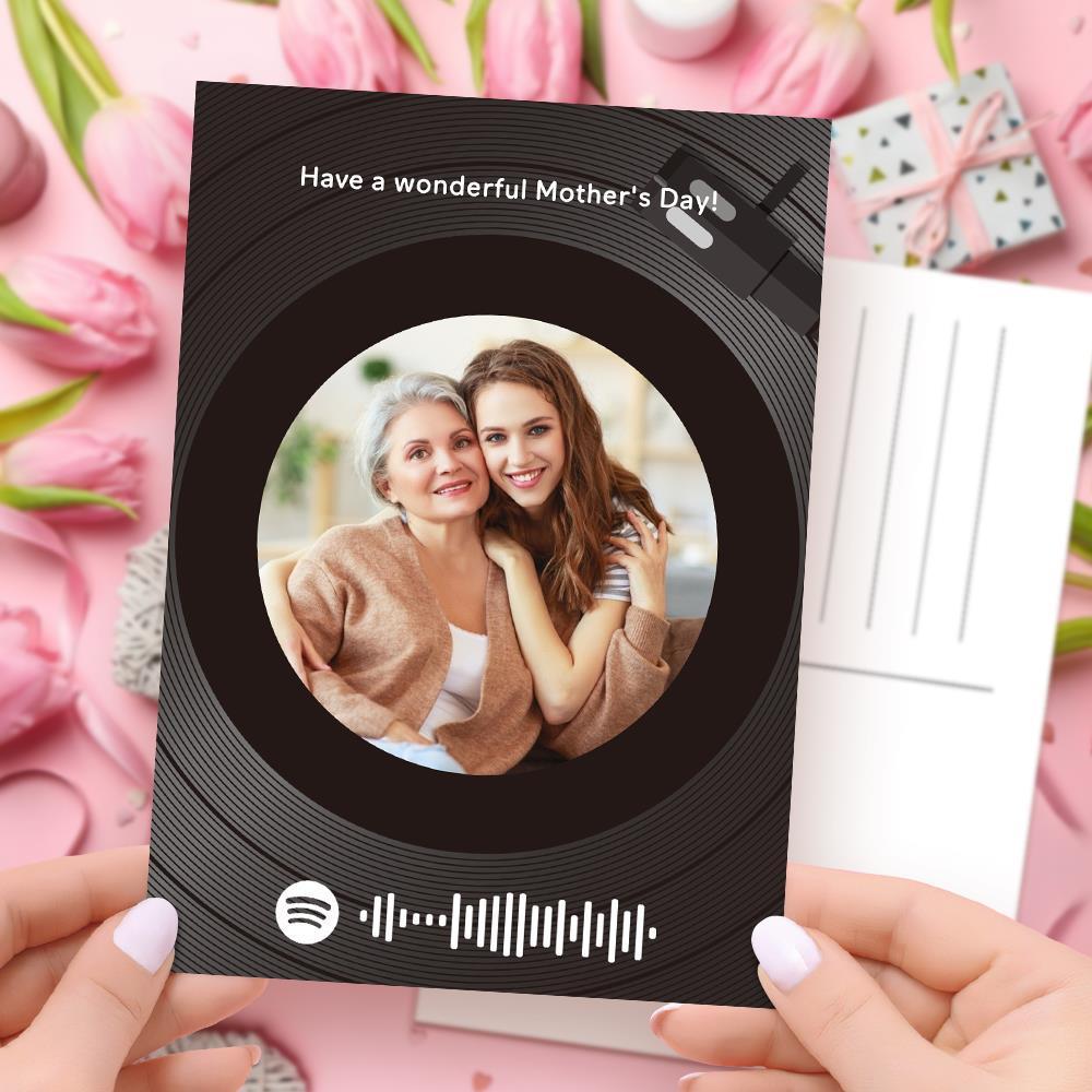 Custom Spotify Code Music Cards Vinyl Record Style-FaceSocksUSA