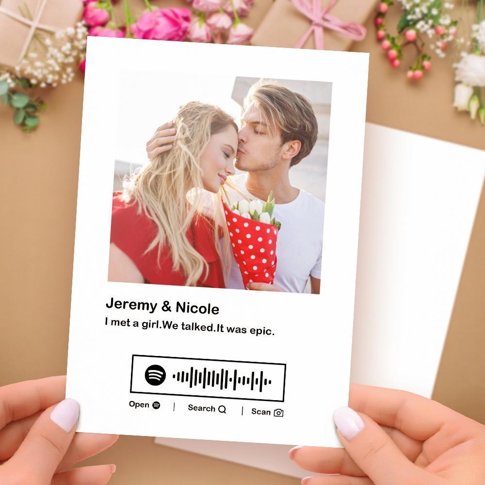 Custom Spotify Code Music Cards With Your Best Wishes - FaceSocksUSA