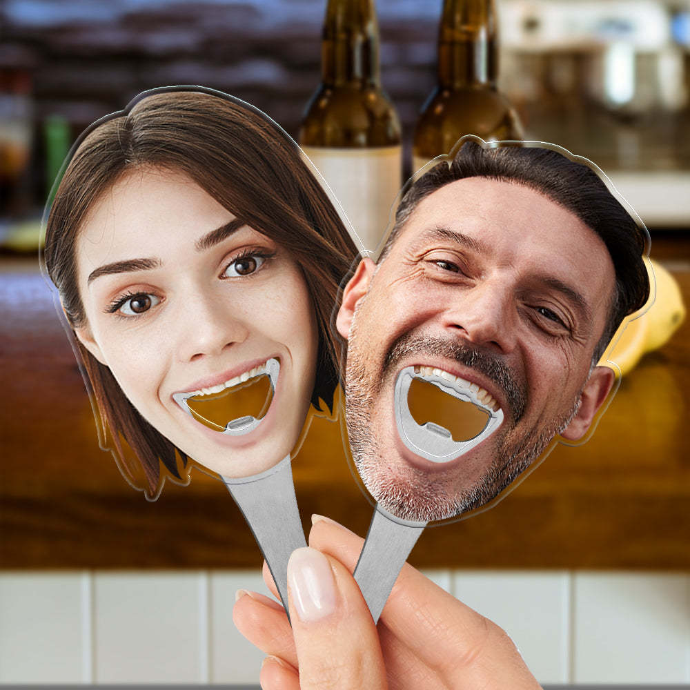 Custom Face Photo Bottle Opener Funny Gifts	 - FaceSocksUSA