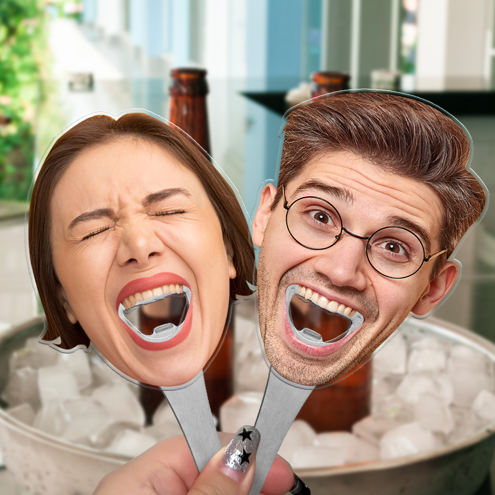 Custom Face Photo Bottle Opener Funny Gifts	 - FaceSocksUSA