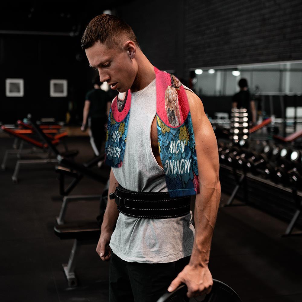 Custom Funny Photo Towel for Boyfriend Moving Now - GiftLab