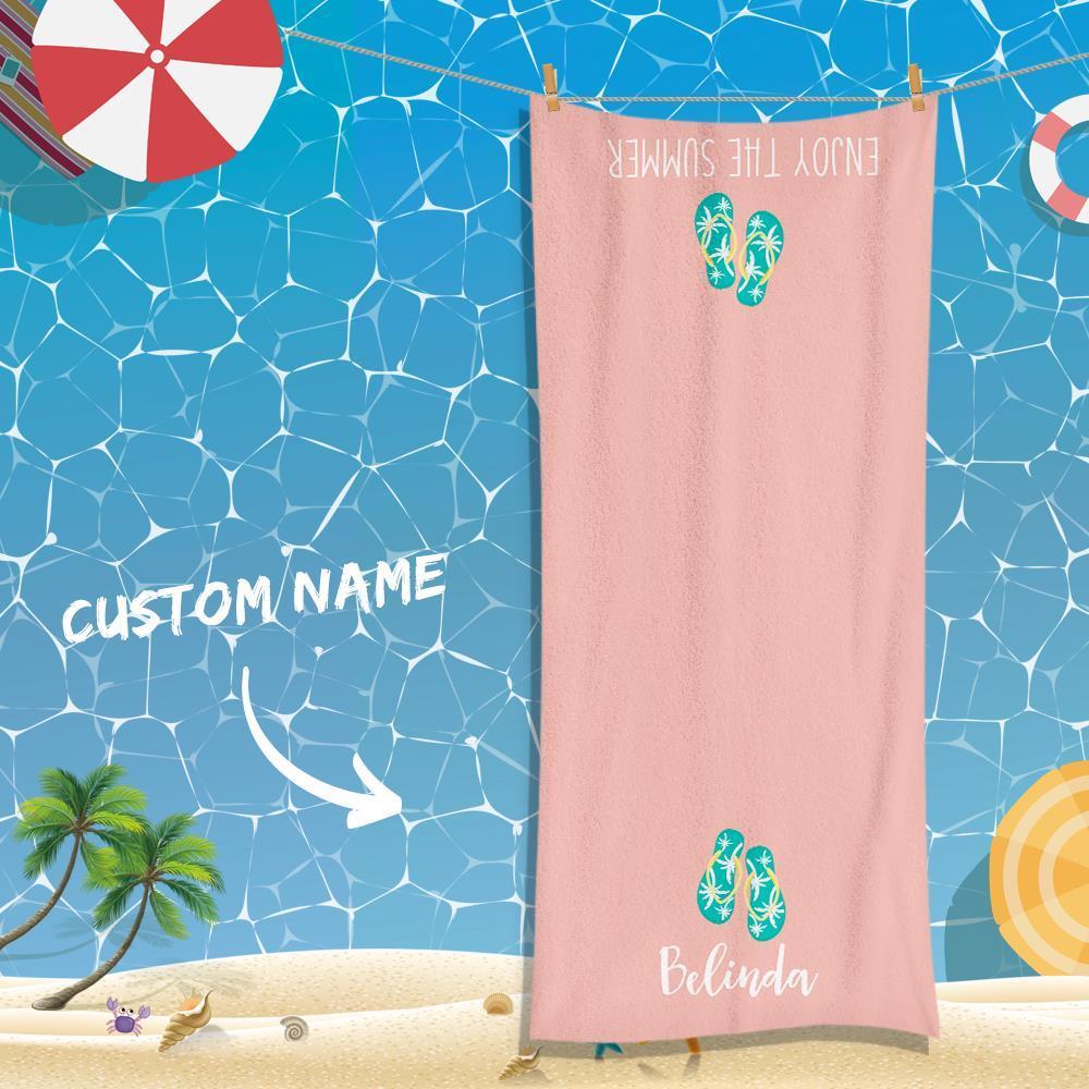 Custom Text Towel For Super Absorbent Towel For Bathroom Towel Bathroom Gifts - GiftLab