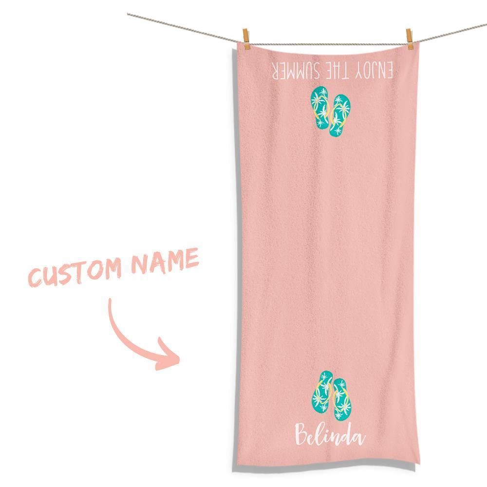 Custom Text Towel For Super Absorbent Towel For Bathroom Towel Bathroom Gifts - GiftLab