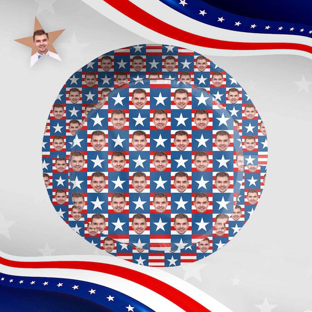 Independence Day Custom Bucket Hat Face Unisex Fisherman Hat Summer Hat the Fourth of July