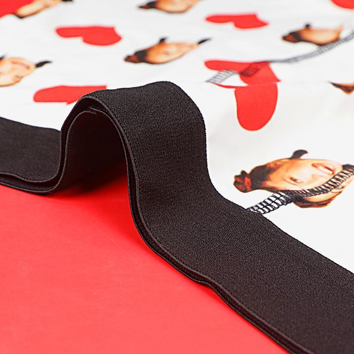 Custom Heart Boxer Shorts-FaceSocksUSA