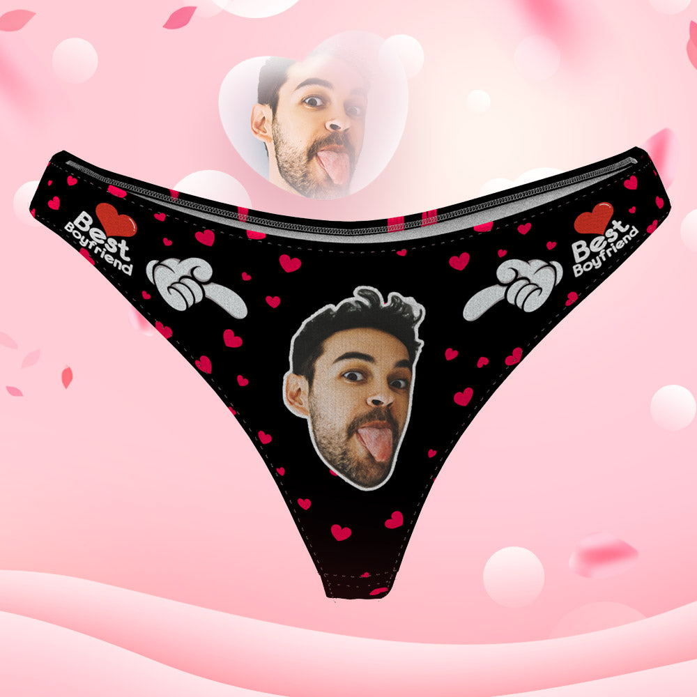 Women's Custom Face Thong - Lover