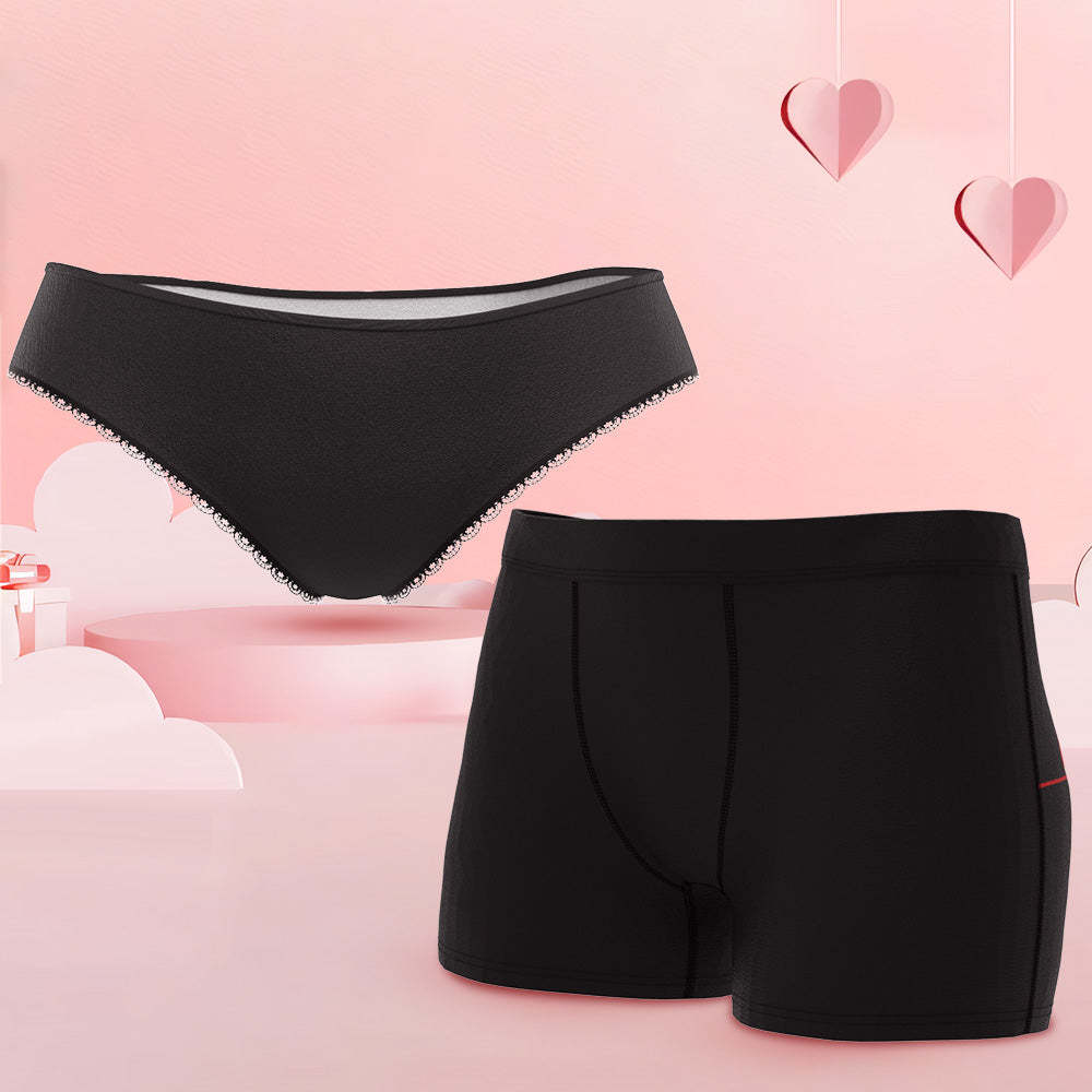 I Love You More Custom Face Couple Underwear Personalized Underwear Valentine's Day Gift - FaceSocksUSA