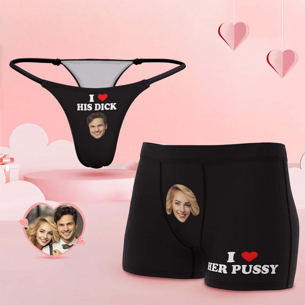 Custom Face Couple Underwear Love Your Body Personalized Underwear Valentine's Day Gift - FaceSocksUSA