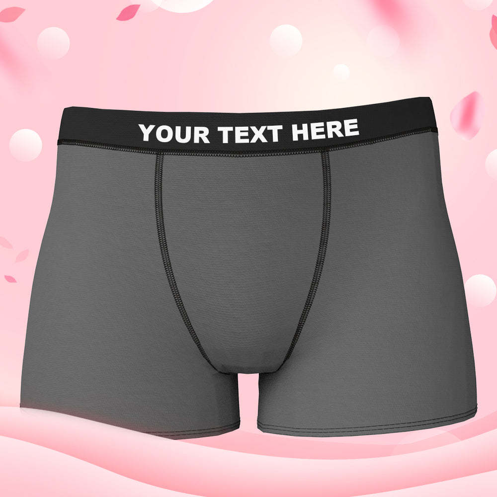 Custom Face Boxer Shorts Personalized Underwear for Boyfriend - My Girlfriend is watching you