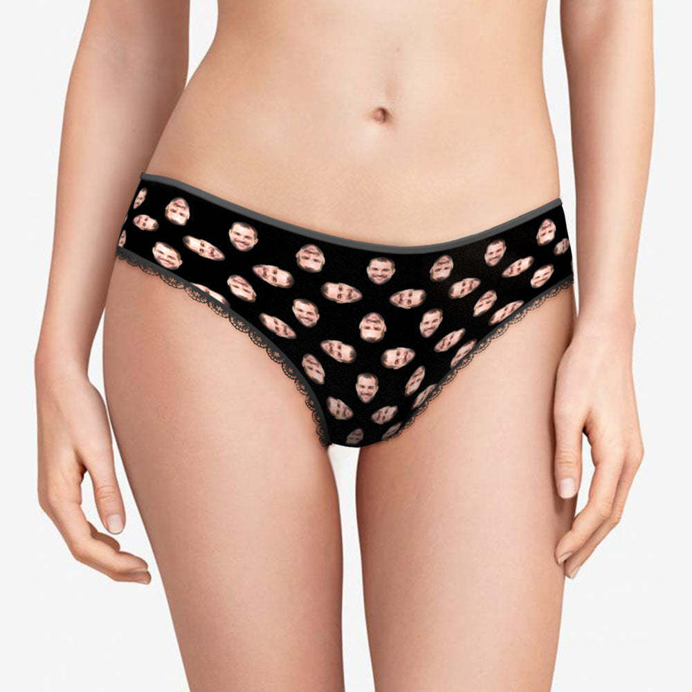 Custom Multi Face Women's Panties Personalized Photo Lingerie Gifts For Her