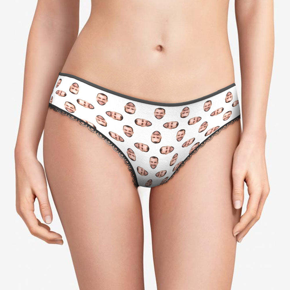 Custom Multi Face Women's Panties Personalized Photo Lingerie Gifts For Her