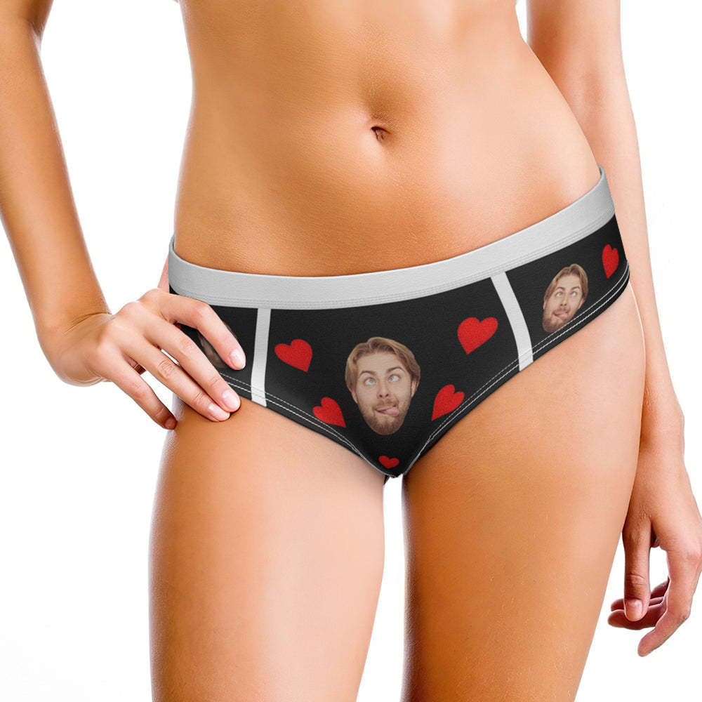 Custom Face Underwear Personalized Funny Panties Gift For Her - FaceSocksUSA