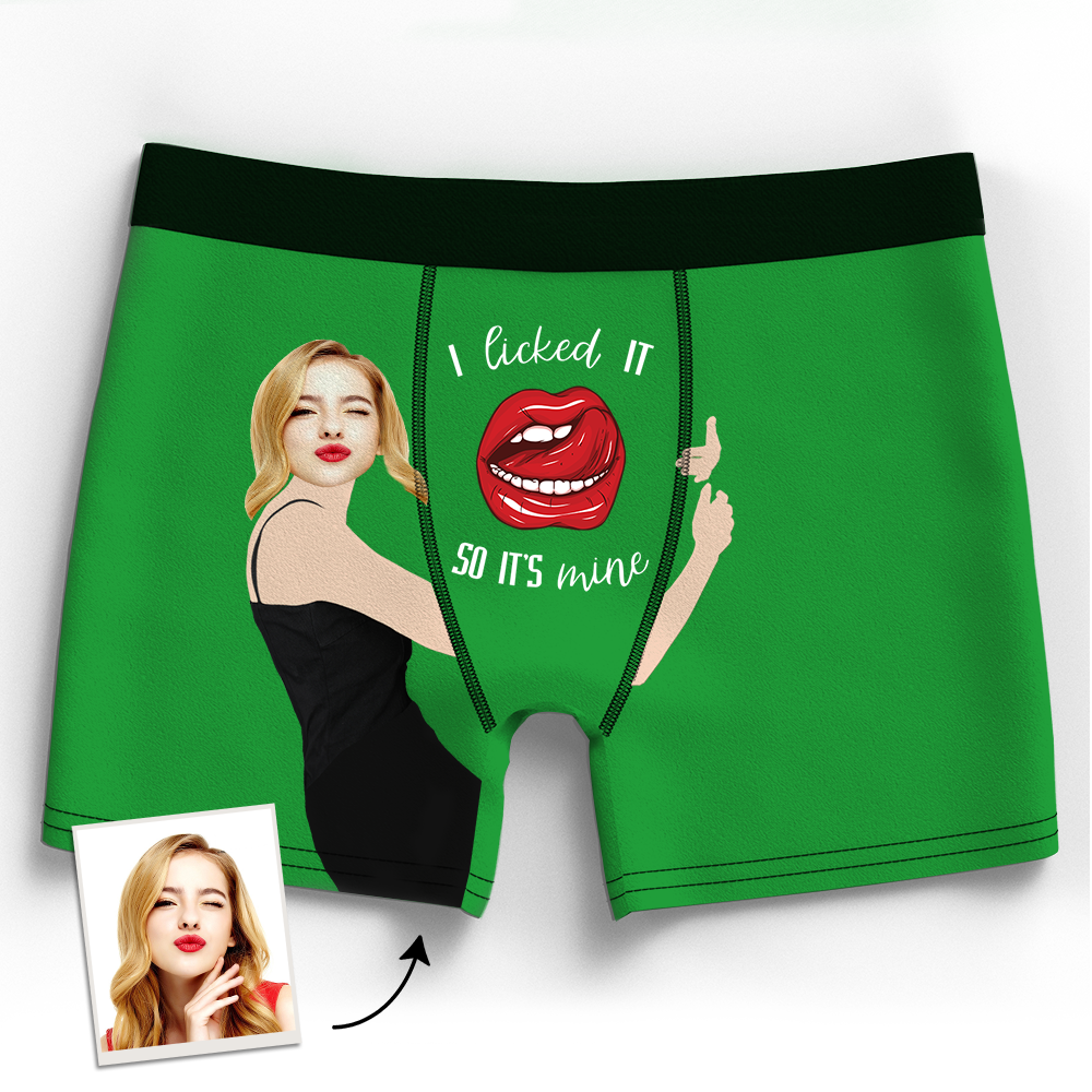Custom Boxer Shorts - I Licked It-FaceSocksUSA