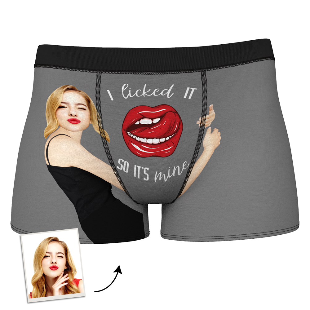 Custom Boxer Shorts - I Licked It-FaceSocksUSA