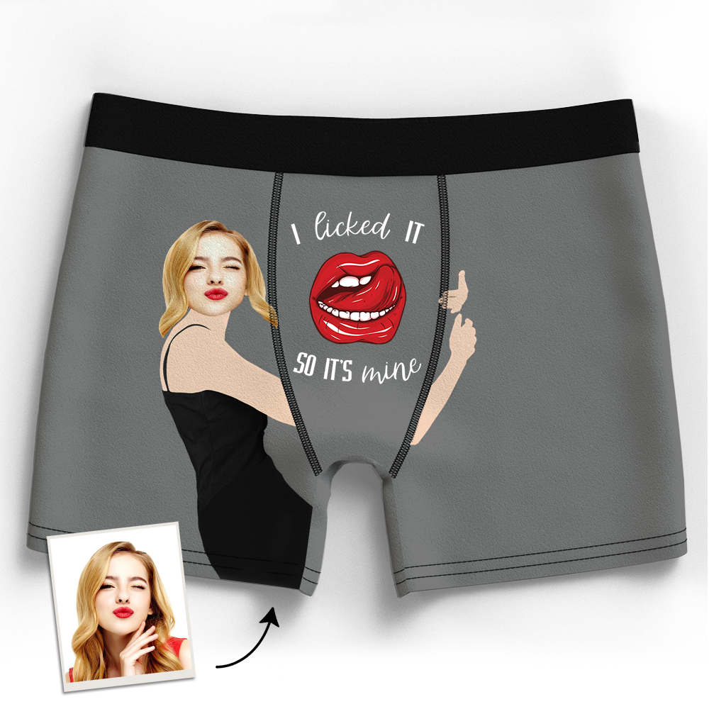 Custom Boxer Shorts - I Licked It-FaceSocksUSA