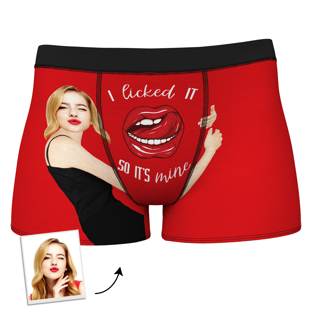 Custom Boxer Shorts - I Licked It-FaceSocksUSA