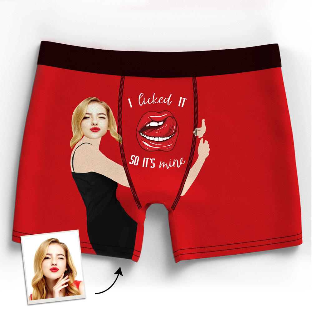 Custom Boxer Shorts - I Licked It-FaceSocksUSA