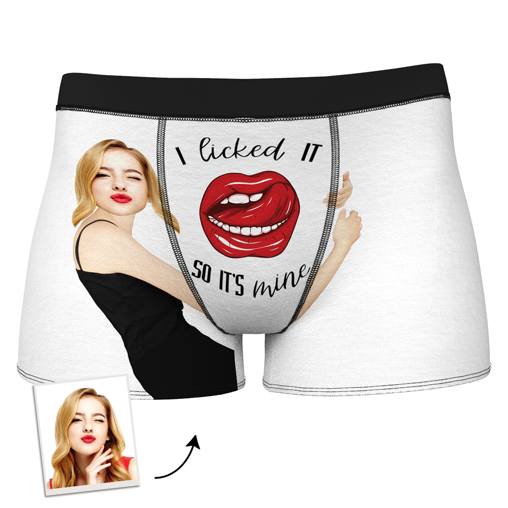 Custom Boxer Shorts - I Licked It-FaceSocksUSA