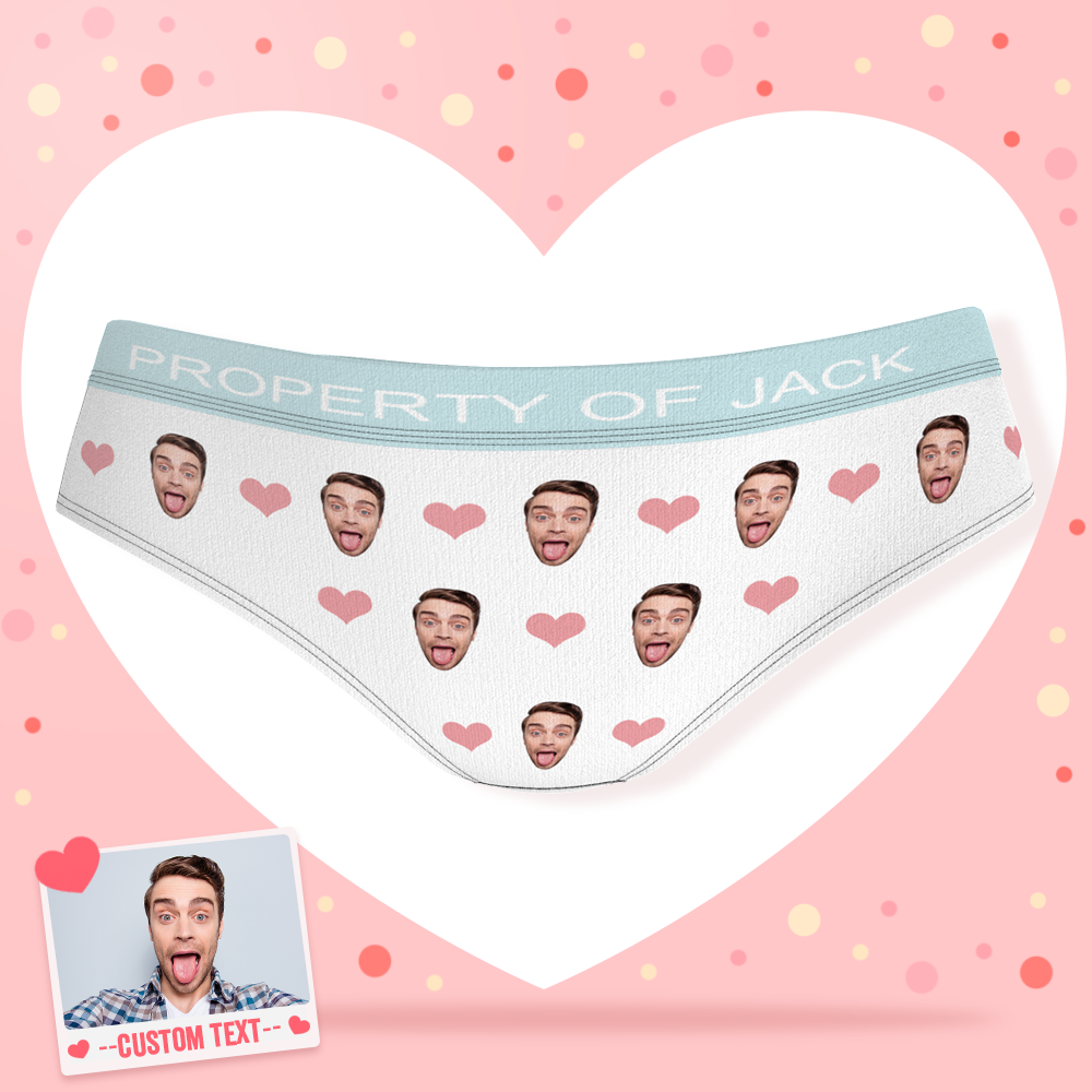 Custom Women's Panties with Text-FaceSocksUSA
