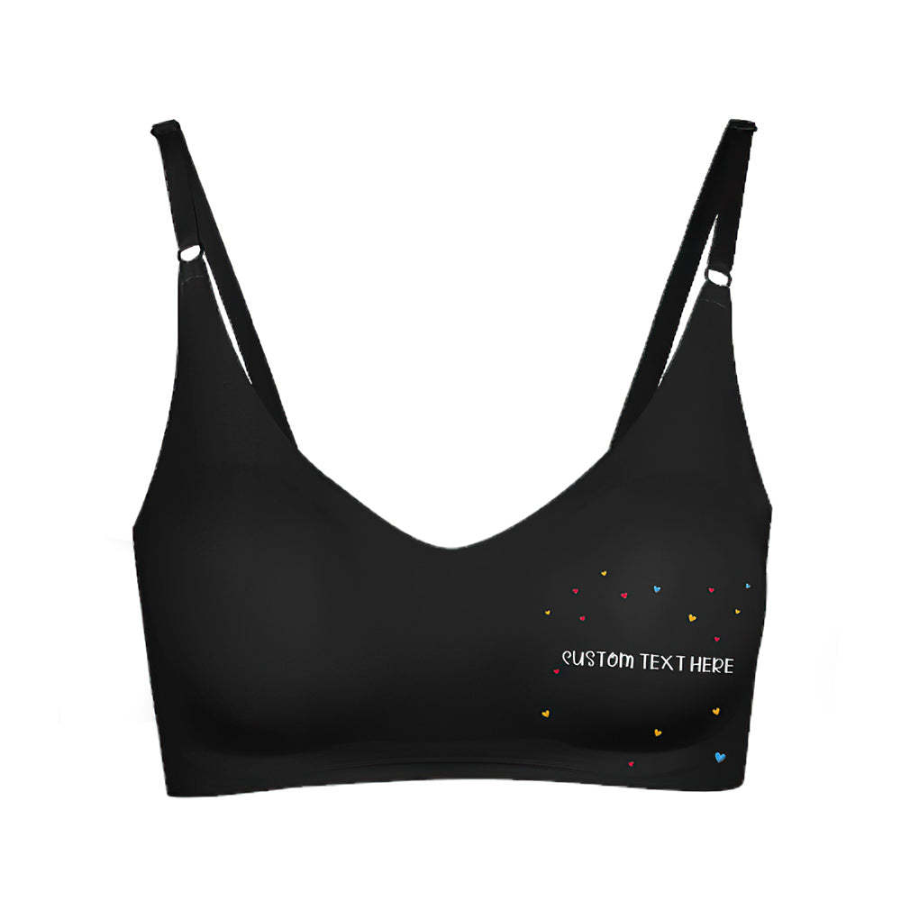 Custom Women Seamless Lingerie with Text Personalized Women's Camisole Underwear for Her